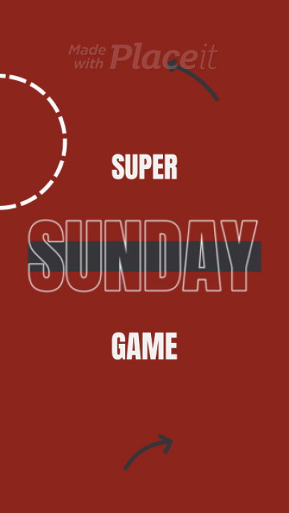 Instagram Story Video Generator to Promote a Super Football Match 1494c 7576