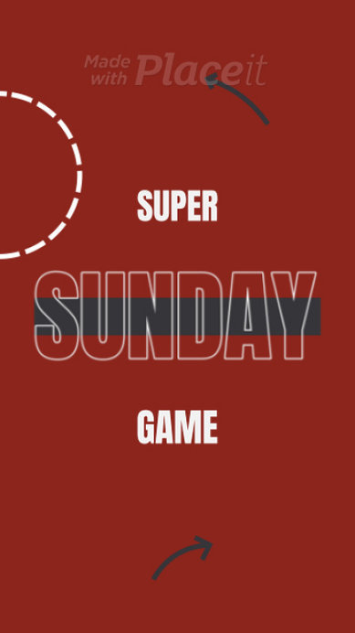 Instagram Story Video Generator to Promote a Super Football Match