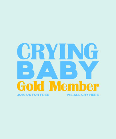 T-Shirt Design Generator Featuring an Ironic Funny Quote