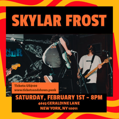 Instagram Post Creator for an Indie Music Group Concert 6121b