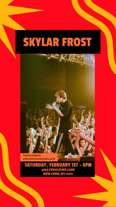 Instagram Story Creator for an Indie Music Group Concert Event 6121b