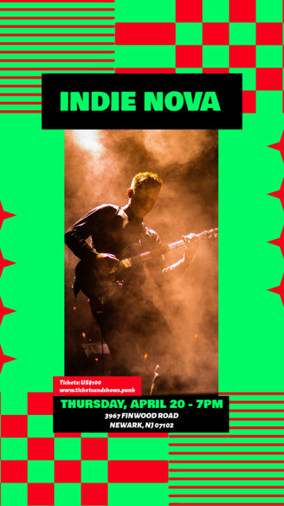 Instagram Story Template for a Music Band Concert Event Night 6121c