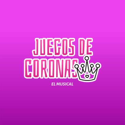 Online Logo Maker Featuring an Aesthetic Inspired by Mean Girls