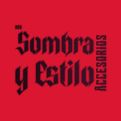 Gothic Clothing Store Logo Maker with Bold Typography