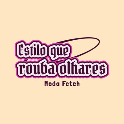 Logo Template for a Clothing Store With a Mean Girls-Inspired Aesthetic