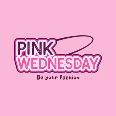 Clothing Store Logo Template With a Mean Girls-Inspired Layout