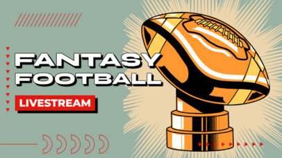 Fantasy Football-Inspired YouTube Thumbnail Maker for a Livestream