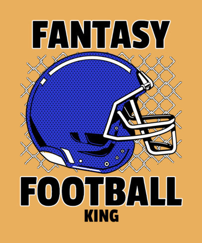 T-Shirt Design Template Inspired by Fantasy Football for Sports Fanatics 5985h -6142