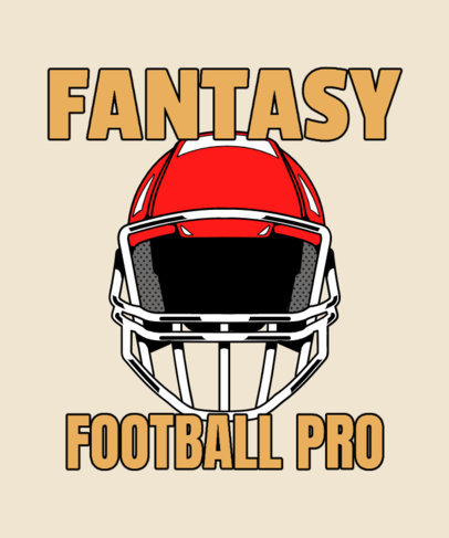 T-Shirt Design Creator for Sports Enthusiasts With a Football Theme