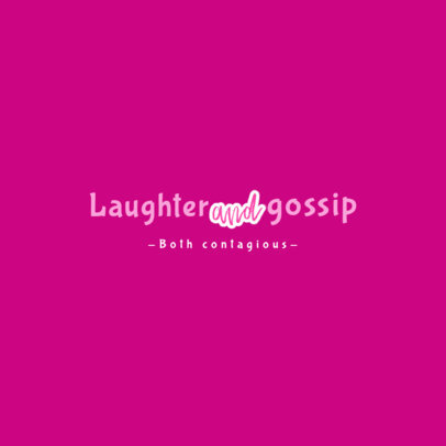 Pink Aesthetic Logo Generator With a Theme Inspired by Mean Girls