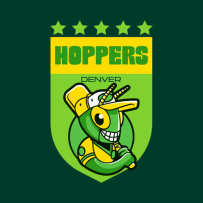 Logo Template for a Cricket Sports Team