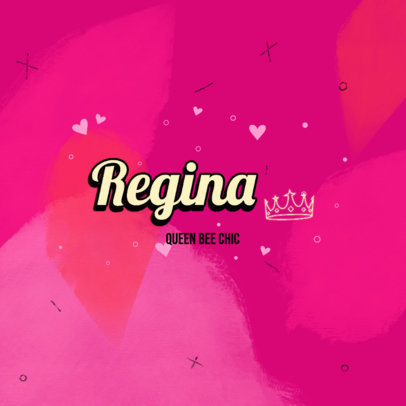 Logo Creator Featuring a Mean Girls-Inspired Layout and a Crown Icon