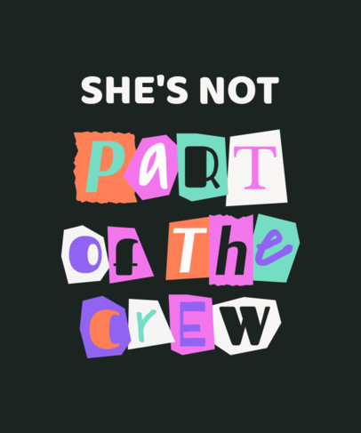 Colorful T-Shirt Design Template Inspired by the Mean Girls Movie