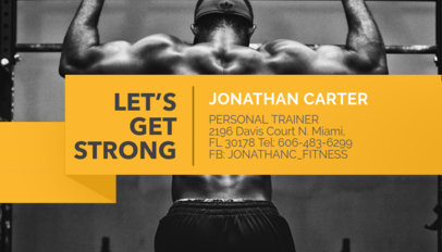 Business Card Template for Personal Trainers