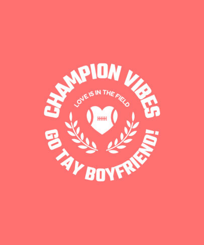 T-Shirt Design Template Featuring a Quote Inspired by Taylor Swift's Boyfriend 6528