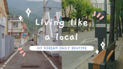 Influencer Intro Video Maker for a Korean Travel Vlog