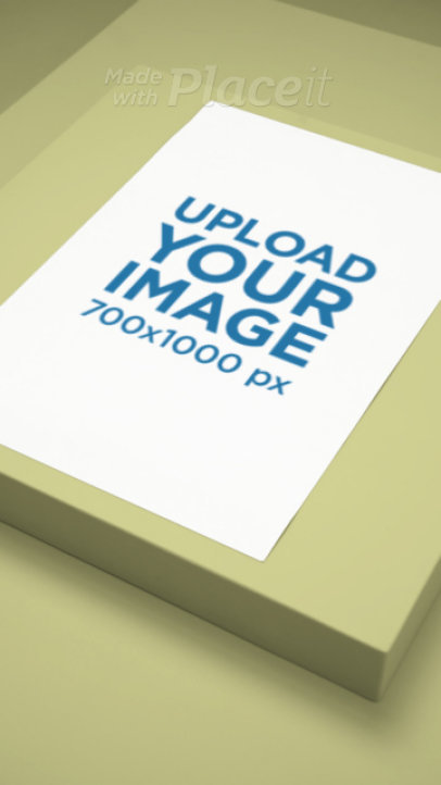 Poster Video Featuring a Colorful Backdrop 7538