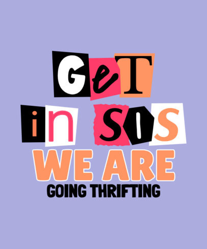 T-Shirt Design Template Featuring a Mean Girls-Inspired Movie Quote