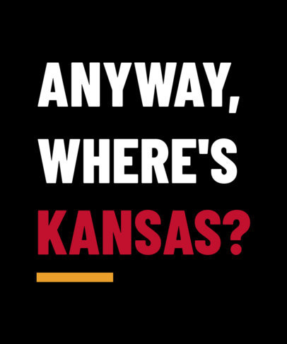 Quote T-Shirt Design Template Featuring a SwiftKelce-Inspired Theme