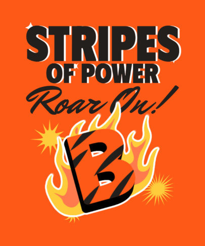 T-Shirt Design Creator with a Burning Letter for an Amateur Football Team 4581n-6160