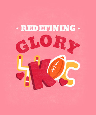 T-Shirt Design Creator with Colorful Letters for a College Football Team 4254n-6160
