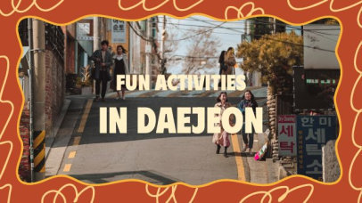 Travel-Themed Intro Video Generator Featuring Daejeon Activities