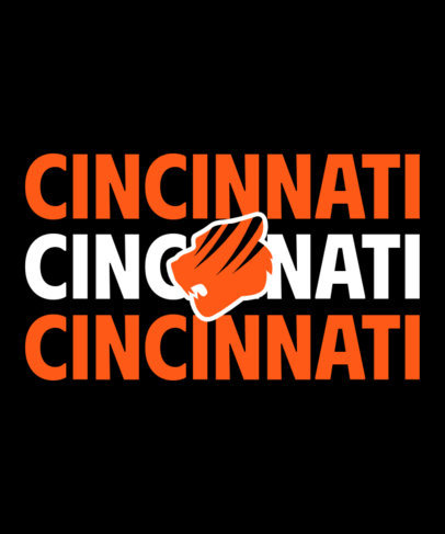 T-Shirt Design Generator for a Football Team Featuring a Tiger Face Icon