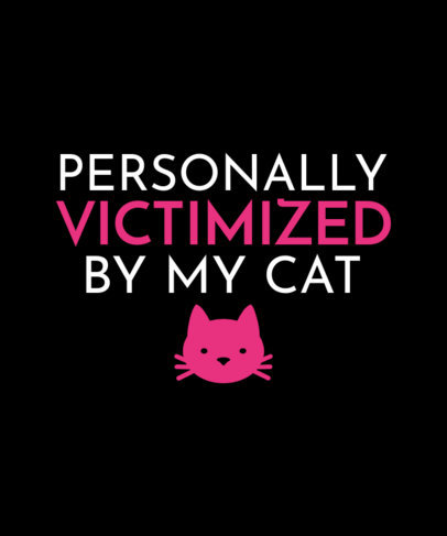 Mean Girls-Inspired T-Shirt Design Generator Featuring a Cat Face Symbol 2165m-6152