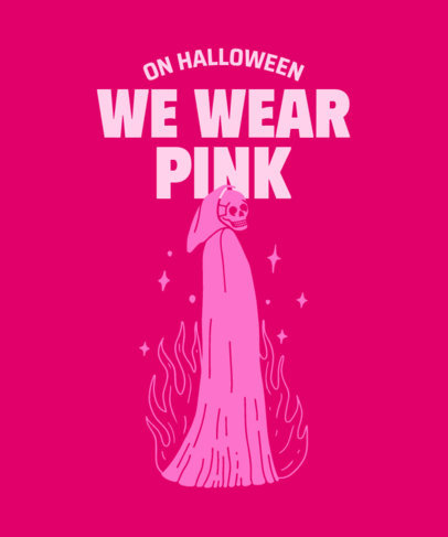 T-Shirt Design Maker with a Skeleton Graphic and a Halloween Quote Inspired by Mean Girls 4165g-6152