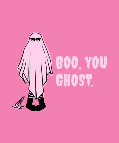 T-Shirt Design Generator with a Sheet Ghost Illustration Inspired by Mean Girls 2276g-6152