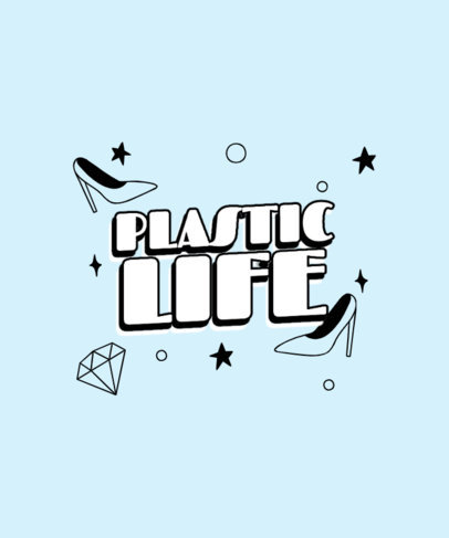 T-Shirt Design Generator With Heels Graphics Inspired by Mean Girls 5618i-6154