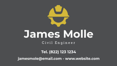 Business Card Template for Civil Engineers