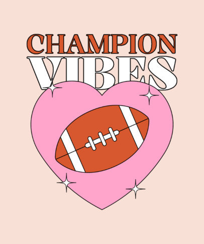 T-Shirt Design Template Inspired by Travis Kelce and Taylor Swift Trend 4940n-6157