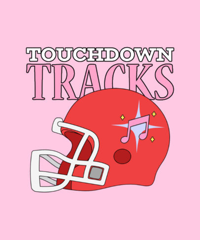 Football-Themed T-Shirt Design Maker With a Reference of KelceSwift Trend