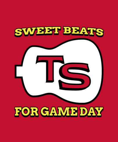 T-Shirt Design Template Inspired by the Chiefs Team and KelceSwift Trend