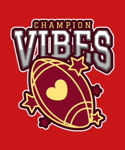 Football-Themed T-Shirt Design Maker Inspired by KelceSwift