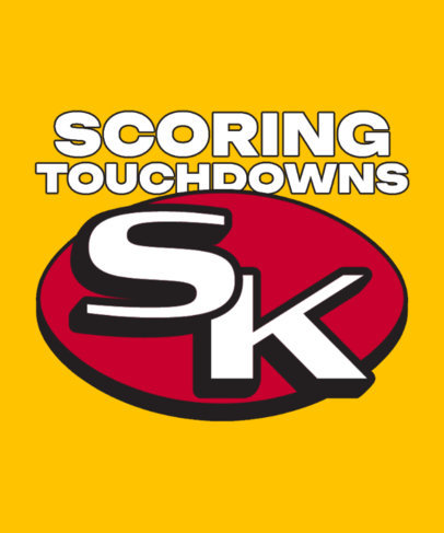 T-Shirt Design Maker Inspired by KelceSwift Initials 5709n-6157