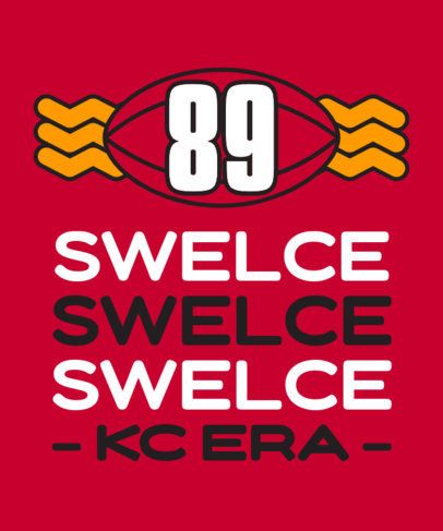 T-Shirt Design Generator Featuring a Layout Inspired by the SwiftKelce Trend 1291i-6157