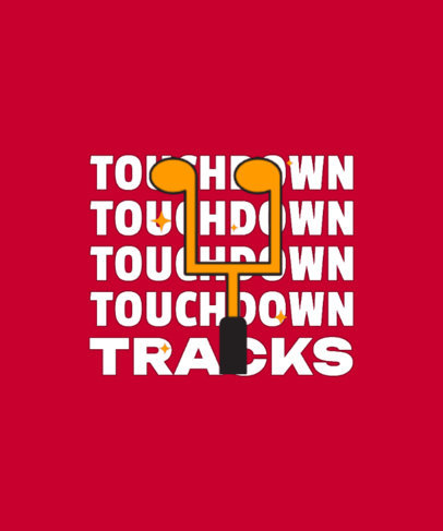 T-Shirt Design Template Featuring a Cool Aesthetic Inspired by KelceSwift