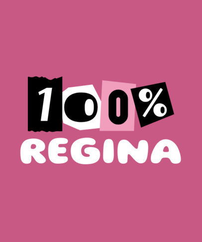 T-Shirt Design Maker Featuring a Mean Girls-Inspired Quote