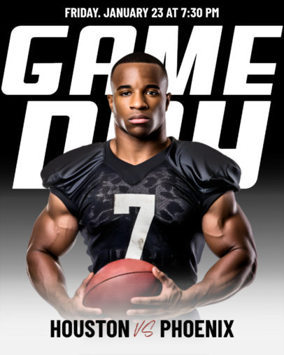 Instagram Post Maker for a Football Championship's Game Day 