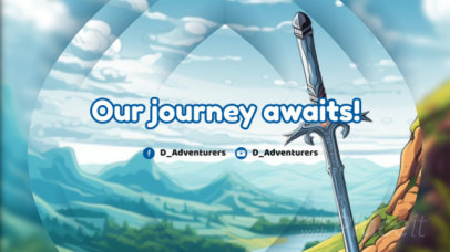 Dragon Quest-Inspired Twitch Screen Video Template for Gamers 159d 7594