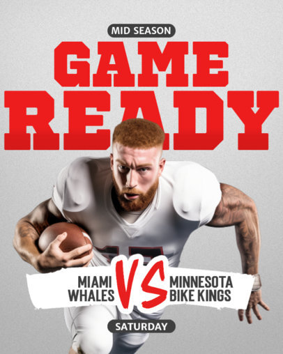 Instagram Post Template Promoting a Football Championship's Final Match  ED-6782i