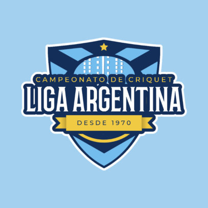 Cricket-Themed Logo Maker for a Sports Championship