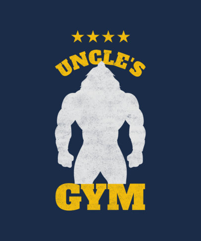 T-Shirt Design Template With a Silhouette Inspired by a Last Airbender Character