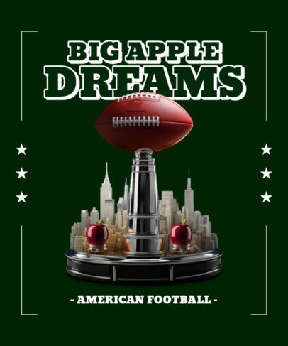 T-Shirt Design Generator for a Football League Championship with a Trophy Graphic 5581g-6161