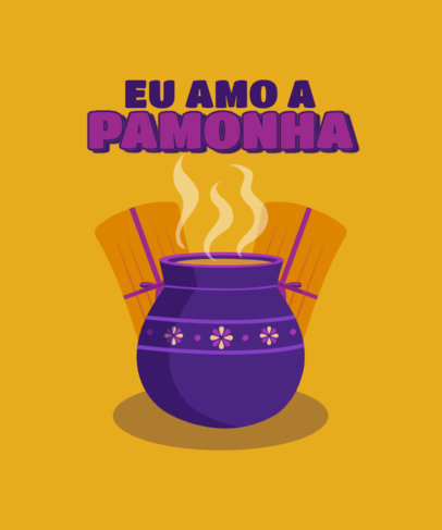 T-Shirt Design Creator With Pamonha Graphics for Dia de la Candelaria 5704l-6172