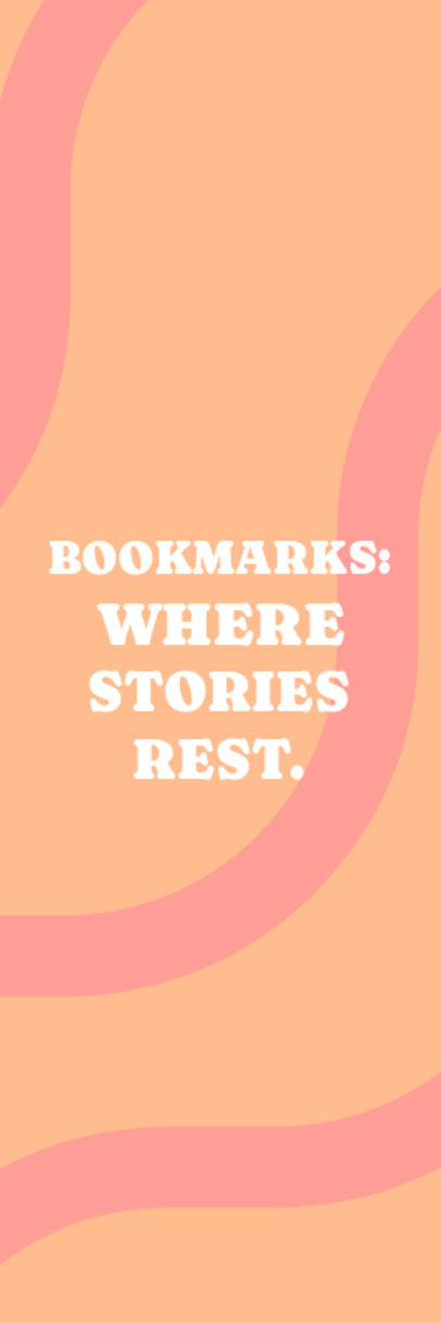 Bookmark Design Maker Featuring Illustrated Flower Doodles with a Quote 6174