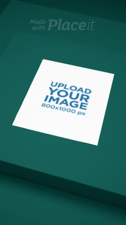 Video of a Poster Placed on a Customizable Background 7573v