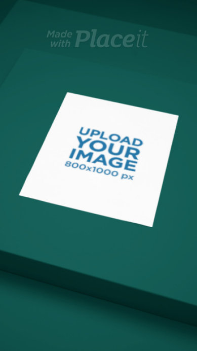 Video of a Poster Placed on a Customizable Background